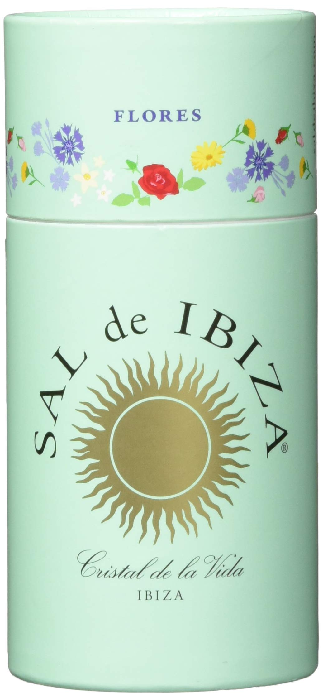 Sal de Ibiza, Ibiza Meersalz mit Blüten - Granito con flores, 2er Pack (2 x 75 g)