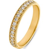 CHRIST Damen-Damenring 15 Diamant 52 Gelbgold 32013436