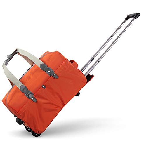 WolFum ZHANGQIANG Koffer, Reise-Trolley, großes Reisegepäck, wasserdicht, faltbar, tragbar, Reisetasche (Farbe: Grün, Größe: Klein). Doppelter Komfort
