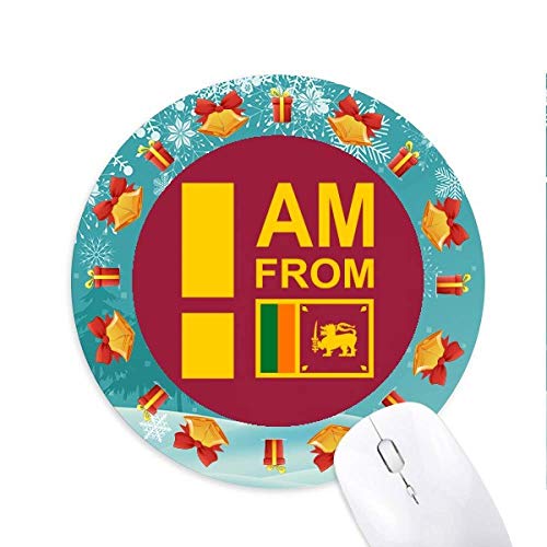 Ich komme aus Sri Lanka Mousepad Round Rubber Mouse Pad Weihnachtsgeschenk