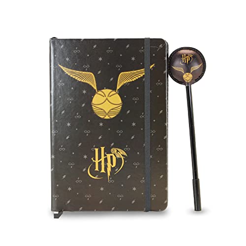 Harry Potter Wings-Geschenkbox mit Tagebuch und Fashion Kugelschreiber, Schwarz