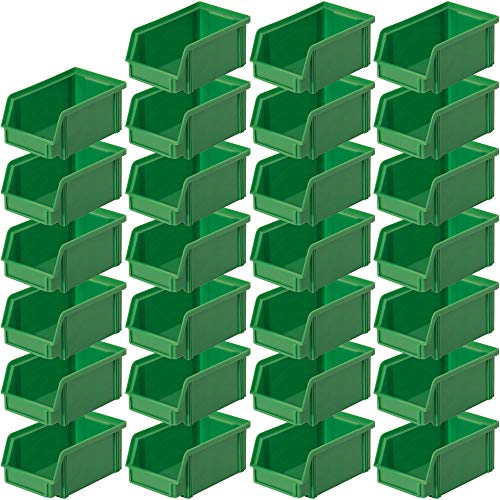 27x Sichtbox CLASSIC FB 4, LxBxH 230/200x140x122 mm, Inhalt 3,7 Liter, grün