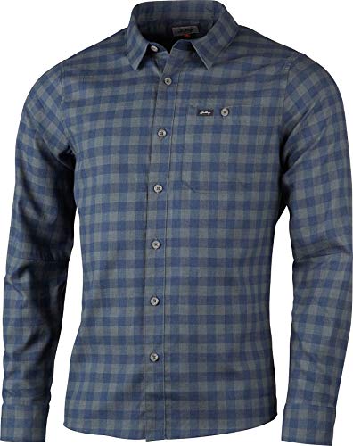 Lundhags - Ekren L/S Shirt - Hemd Gr L blau/schwarz/grau