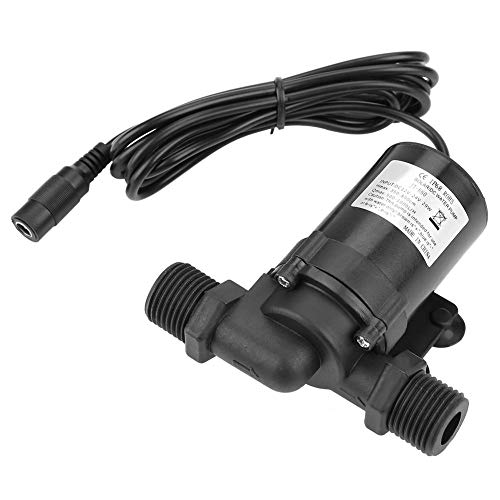 DC 24V Solarwasserpumpe Brushless Motor Wasserpumpe 1/2 "Gewinde 1300L / H Durchfluss Geräuscharm Warmwasser Umwälzpumpe für Solarwarmwasserbereiter