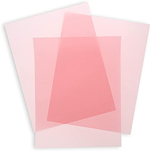 Rosa Pergamentpapier für Einladungen und Nachzeichnen (21,6 x 27,9 cm, 50 Blatt)