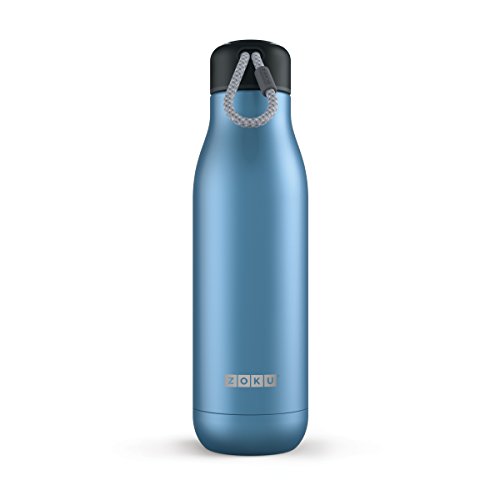 Zoku Trinkflasche, Edelstahl, Blau, 750ml