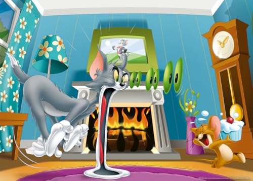Ravensburger 03128 3 Tom & Jerry, 60 Teile, Puzzles für Kinder, Empfohlenes Alter 4+, Qualitätspuzzle, bunt