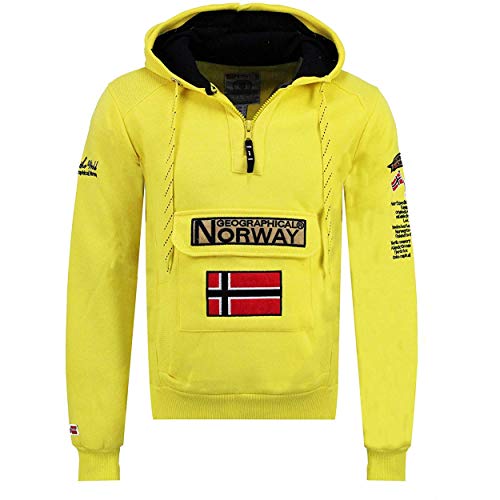 Geographical Norway Herren-Sweatshirt, gelb, L