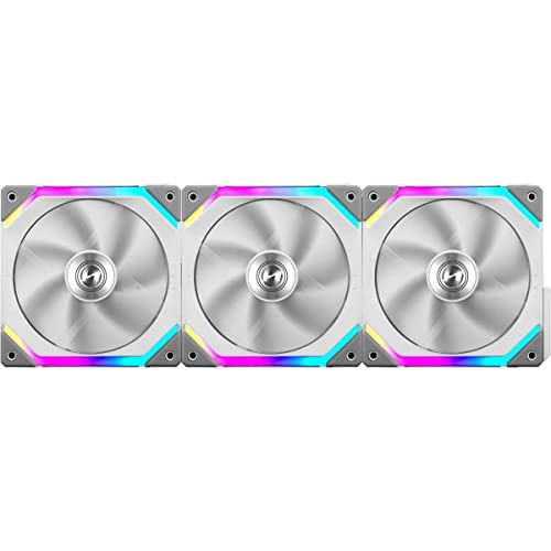 Lian Li UNI FAN SL120 RGB PWM PC-Gehäuse-Lüfter Weiß, RGB (B x H x T) 122.8 x 25 x 122.4mm