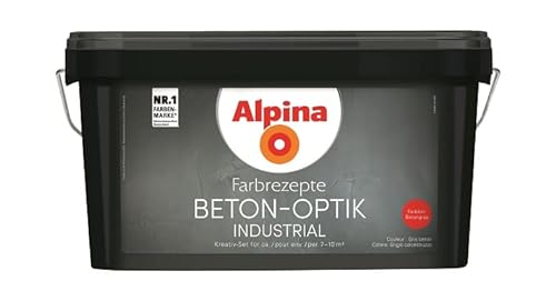 Alpina Innenfarbe Beton-Optik 3 l Basis und 1 l Finish, matt