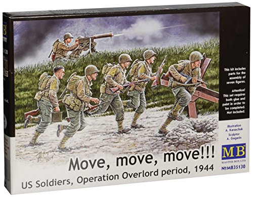 Master Box MB35130-1/35 Move Move Move, U.S Soldaten Figuren 1944