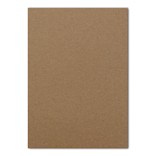 150 Blatt DIN A5 Papier - Braun - 120 gr - 14,8 x 21 cm - Bastelbogen Tonpapier Bastelpapier Briefbogen - FarbenFroh by GUSTAV NEUSER