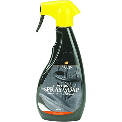 Lincoln Glyzerin Spray Seife mit gratis Schwamm Leder Reinigung und Pflege 500 ml