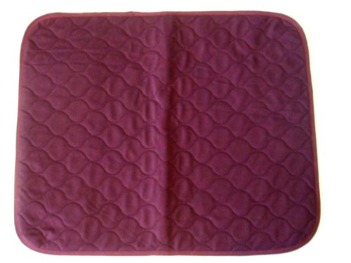 1 of Large (60cmx50cm) Red Wine Washable Wheelchair Seat Armchair Incontinence pad Sheet