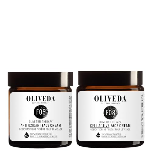 Oliveda F05 Gesichtscreme Anti Oxidant 50ml +F08 Gesichtscreme Cell Active 50ml