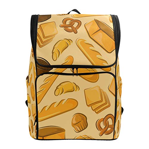 FANTAZIO Rucksack für Brot und Kuchen, für Laptop, Outdoor, Wandern, Camping, lässig, groß