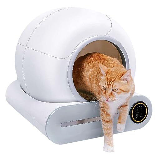Intelligente selbstreinigende Katzentoilette, große Katzentoilette, selbstreinigende Katzentoilette, automatischer Katzentoilette-Roboter ohne Schöpfen, Keine festsitzende Katze