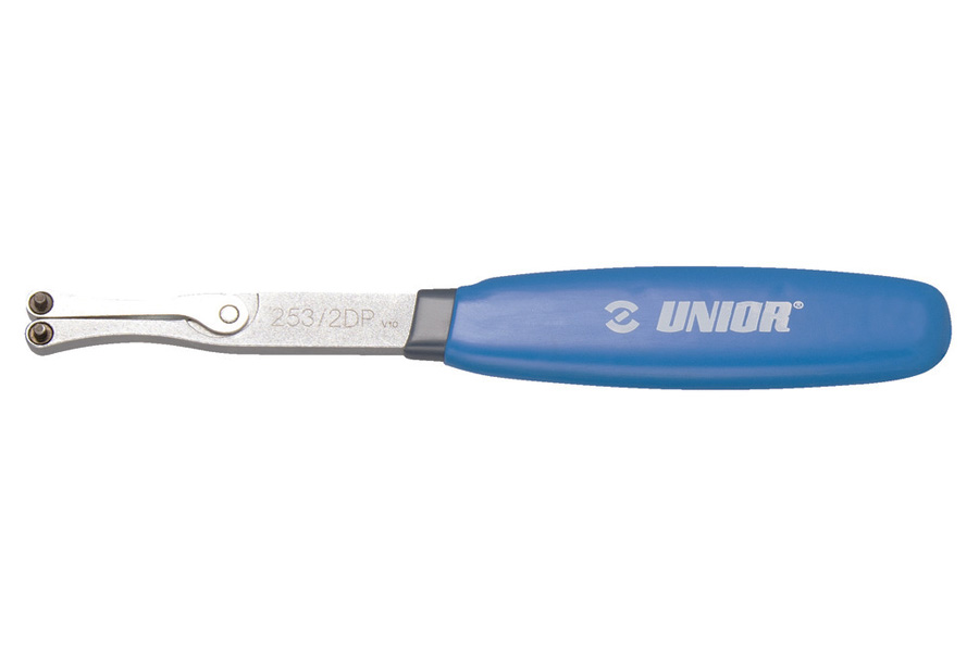 Unior 253/2DP Verstellbarer Hakenschlüssel mit Bolzen