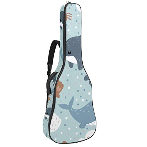 Gitarrentasche Whale Sea Lion Shell Gig Bag Für Akustische Klassische Elektrische 40 41 Zoll Gitarre Tasche wasserdichte Guitar Bag