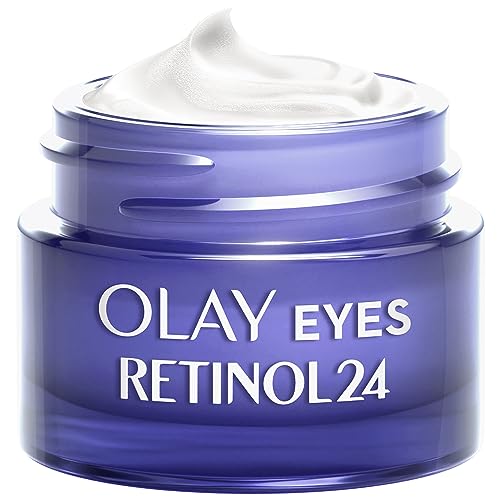 Olay Eyes Retinol24 Nacht-Augencreme, Augenpflege für Glatte und Strahlende Haut, Parfümfreie Anti Aging Crème, Gesichtspflege für Damen, Mit Retinoid-Komplex, 15ml