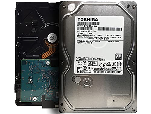 TOSHIBA DT01ABA100V Desktop-Festplatte (1 TB, SATA, 6,0 Gbit/s, 5700 U/min, DT01ABA100)