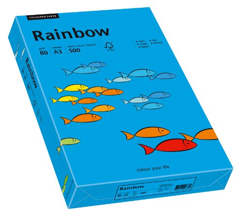 Papyrus 88042764 Druckerpapier Rainbow 80 g/m², A3 500 Blatt intensivblau