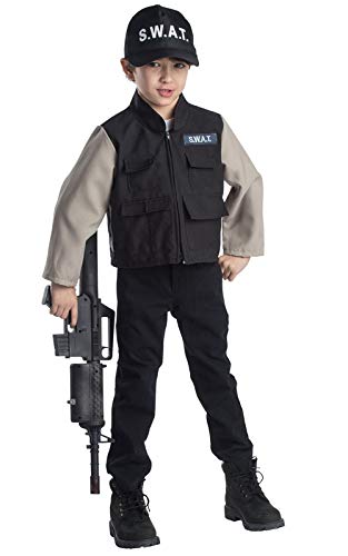 Dress Up America Junge Helden Kind SWAT Team Rollenspiel Set Kostüm Alter 3-6