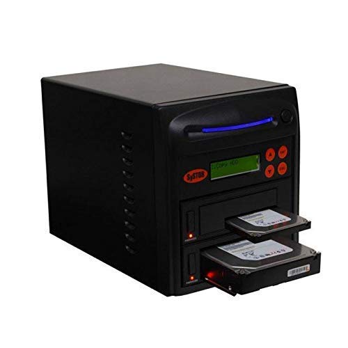 SYSTOR 1 bis 1 SATA 300MB/s HDD SSD Duplicator/Sanitizer - 3.5" und 2.5" Festplatte Solid State Drive Dual Port Hot Swap (SYS01HDD300-DP)