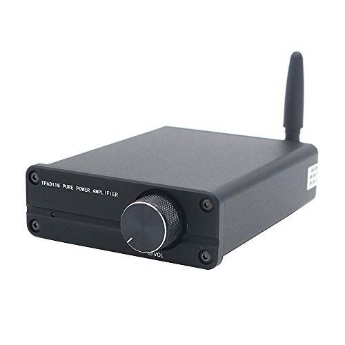 DollaTek Audio 100W Bluetooth 5.0 2 Kanal Verstärker Mini Digital Class D Stereo Audio Endstufe Wireless Receiver (Schwarz)