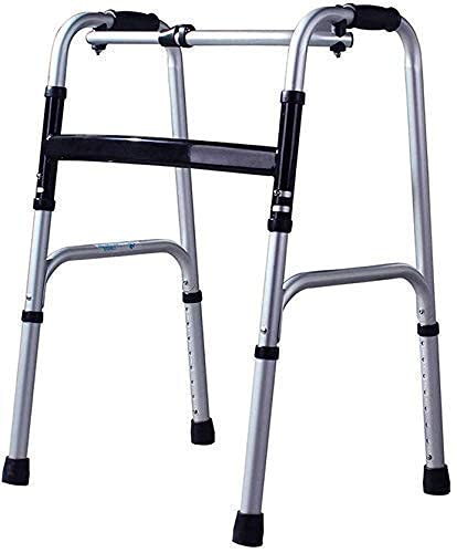 Rollatoren für Senioren Rollstuhl Aluminium Walker Behindertengehstock Gehhilfe für ältere Menschen, Ein-Knopf-Faltbarer tragbarer Gehrahmen Rollator-Gehhilfe, langlebiges Mobi The New
