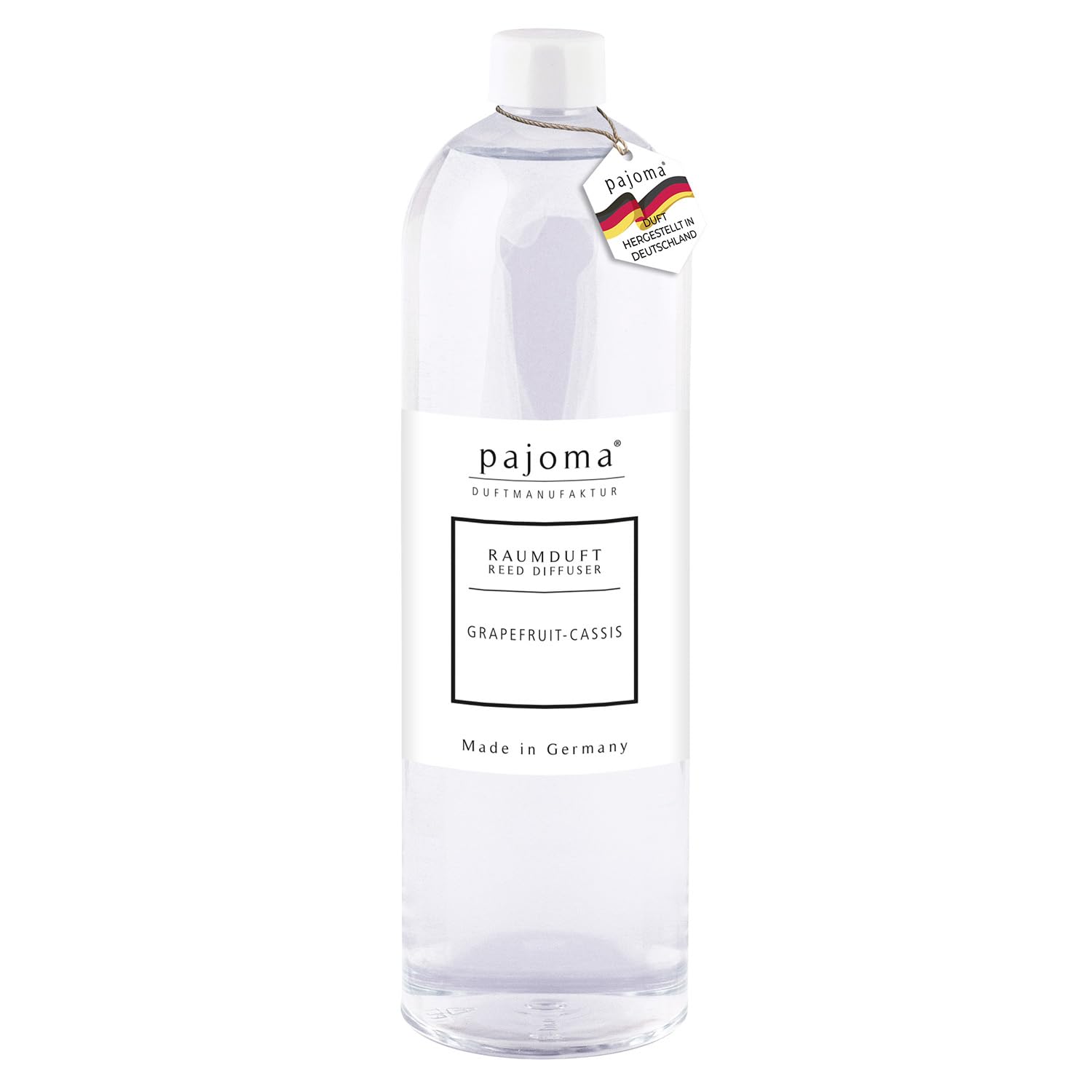 pajoma® Raumduft Nachfüllflasche 1000 ml, Grapefruit Cassis | Nachfüller für Lufterfrischer | intensiver und hochwertiger Duft in Premium Qualität
