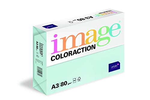 Image Coloraction - farbiges Kopierpapier Lagoon/hellblau 80g/m² A3 - Paket zu 500 Blatt