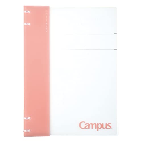 Kokuyo Campus 2x2 Ringbuch, bis zu 40 Blatt, A4, für 30 Löcher, Loseblattpapier, Pink, Japan Import (RU-NP174P)