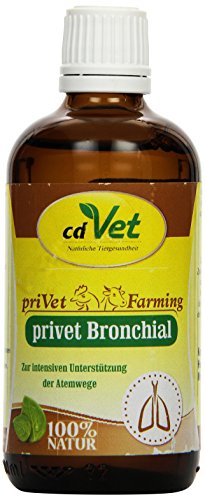 cdVet Naturprodukte privet Bronchial 100 ml - Kaninchen, Geflügel - Vormischung - Atemwegsunterstützung + Verdauungsunterstützung + Futteraufnahmeunterstützung - Abwehrkräfte - ätherische Öle -