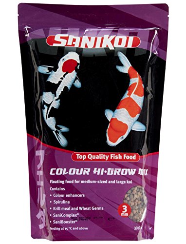 Velda SaniKoi 124635 Hauptfutter fÃ¼r Teichfische, Treibend, 3 mm, Colour High-Grow Mix, 3 l