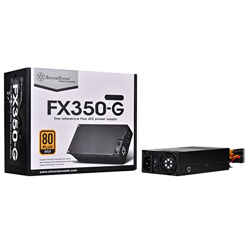 SilverStone SST-FX350-G - Flex Serie, 350W 80 Plus Gold geäuscharmes PC-Netzteil mit 40mm-Lüfter