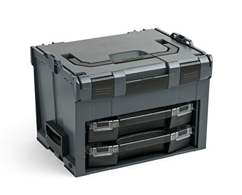 Bosch Sortimo Werkzeugkoffer-Set LS-Boxx 306 anthrazit bestückt mit i-Boxx 72 H3 und i-Boxx 72 I3