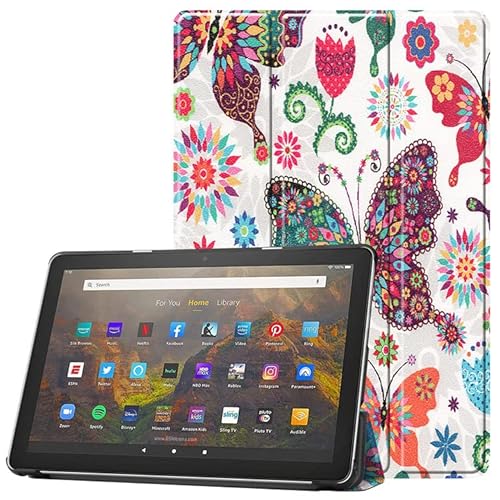 YYSS Hülle für Amazon Kindle Fire HD 8 Tablet (Versionen 2016 2017 2018, 8./7./6. Generation), 8 Zoll, Smart Cover mit Auto Wake/Sleep, Vivid Pattern