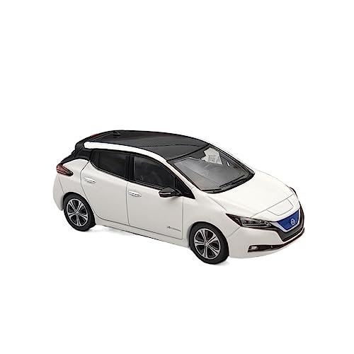 QCHIAN Automodell aus Druckgusslegierung Nissan 2019 Weißes Dummy-Elektro-Coupé-Modell Für: Druckguss 1/43 Für Freunde und Familie