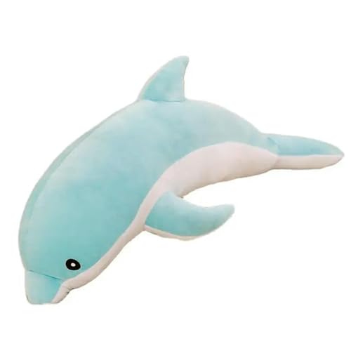 SldJa Große Größe Kawaii Delfin Plüsch Spielzeug niedlich Plüsch weiches Tier Kissen Puppe Mädchen Schlafmatte Geschenk Geburtstag 110CM 2