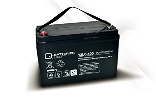 Q-Batteries 12LC-100 / 12V - 107Ah Blei Akku Zyklentyp AGM - Deep Cycle VRLA