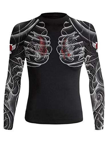 Raven Fightwear Damen Irzumi 2.0 Rashguard BJJ MMA schwarz - Schwarz - X-Klein