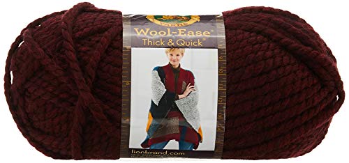 Lion Brand Yarn 640-143 Wollgarn, Claret, One Size, 97