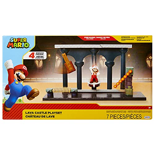 Jakks Pacific World of Nintendo Super Mario Playset Lava Castle Spiele nach