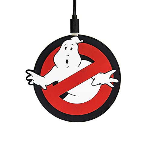 Numskull Offizielles Ghostbusters kabelloses Ladegerät, kompatibel mit Apple iPhone 11/11 Pro, Samsung S21