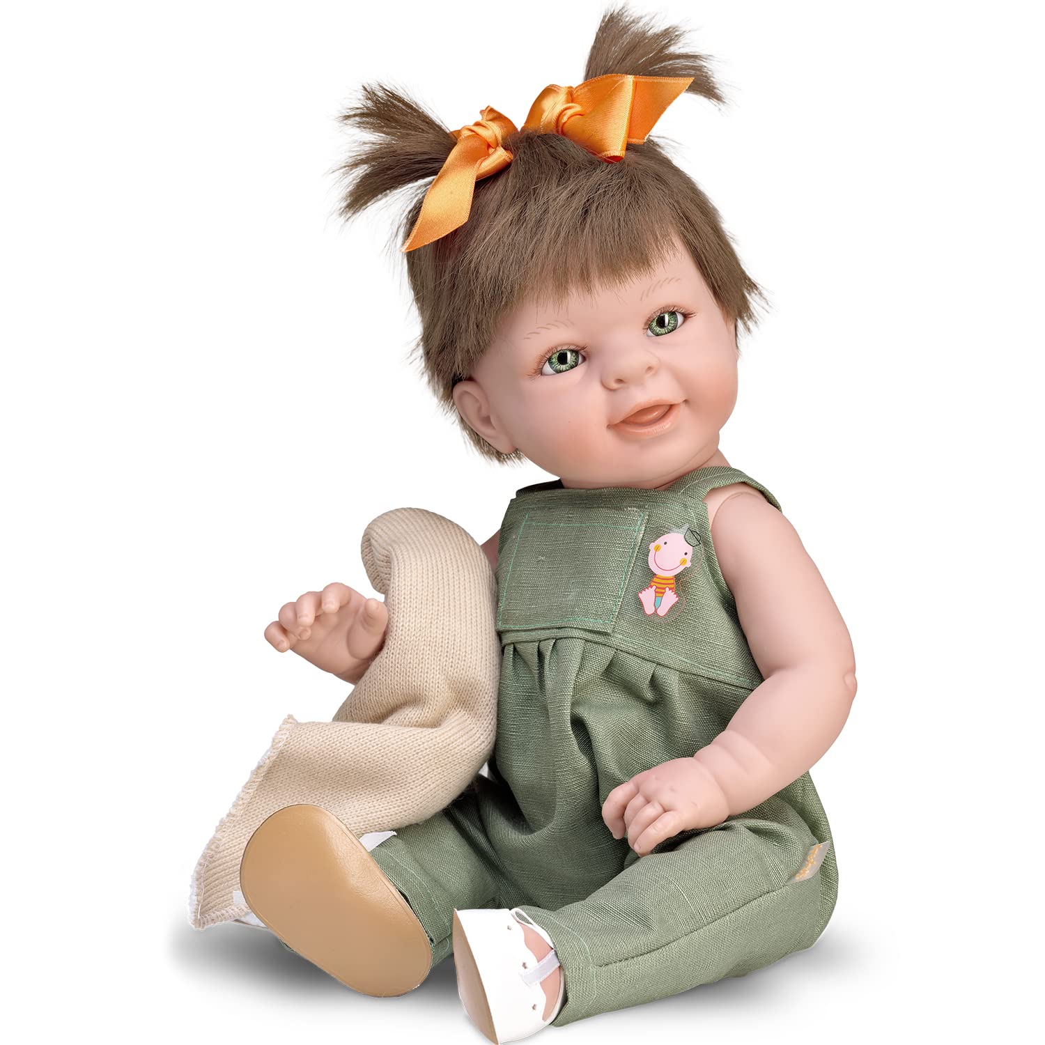 Krause & Sohn Hochwertige Puppe Spielpuppe 18-47 cm blond brünett rothaarig mit Vinylkörper Anziehpuppe für Kinder Spielzeug (Lilly - 47 cm)