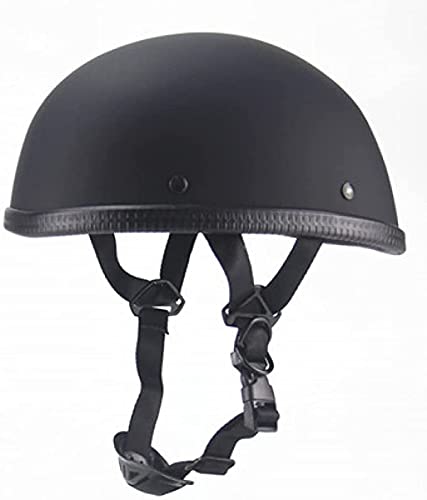 YLXD Motorrad-Helm Halbhelme Brain-Cap Halbschale Jet-Helm Roller-Helm Waschbare Polster Retro Half Helm für Cruiser Chopper Biker Moped DOT/ECE-Zulassung B,S