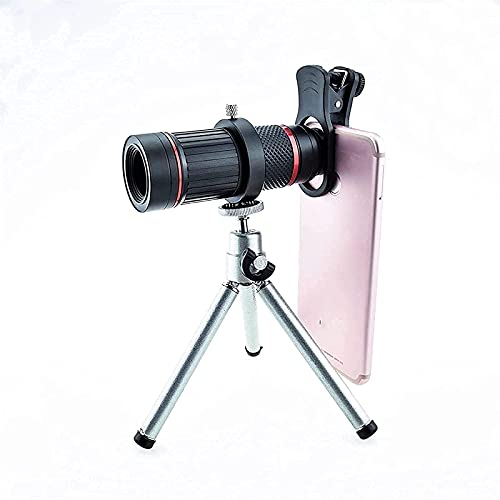 FGDSA Monokular-Teleskop Universal 18X Teleobjektiv Handy Objektiv Outdoor Teleskop, Externes High-Definition-Fokussierungszoom-Teleobjektiv, tragbares Betrachten