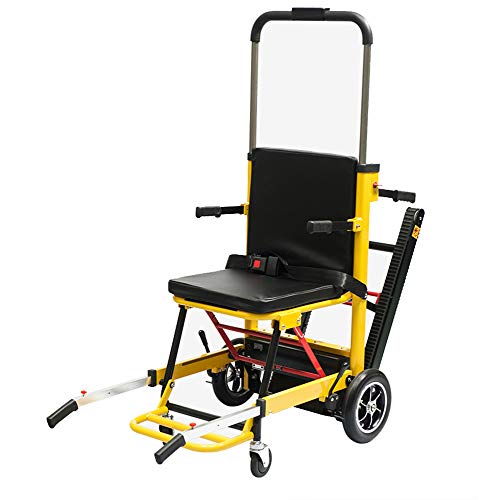 ZXGQF Elektrische Treppe Kletterrollstuhl, Evakuierungsstuhl- Übergabe Auf und Ab Treppe Mobilitätshilfe Stuhl, für Behinderte, Ältere Menschen