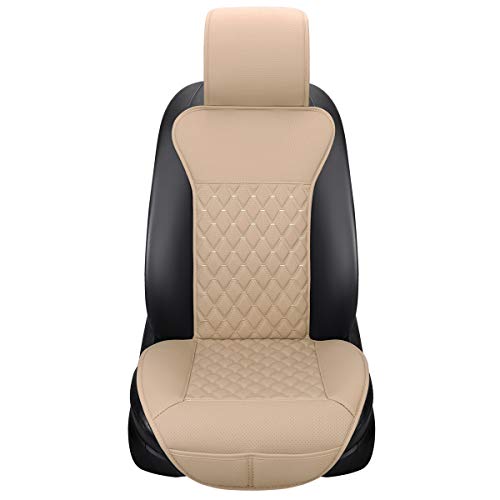HONCENMAX Auto Sitzauflage Sitzbezüge Sitzkissen Autoabdeckung Auto Sitzauflagen Universal Anti-Rutsch Sitzauflagen Auto Fahrersitz mit Rückenlehne - 1PC